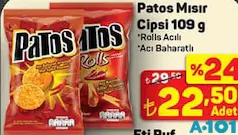 PATOS MISIR CİPSİ 109 G